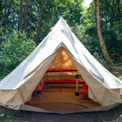 bell tent for a residential school trip