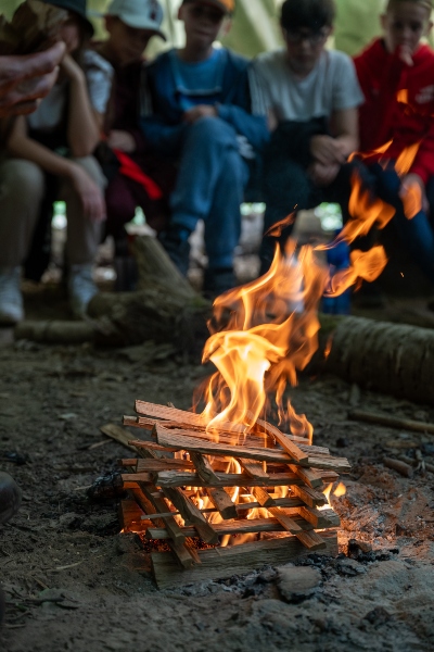 Group around a fire